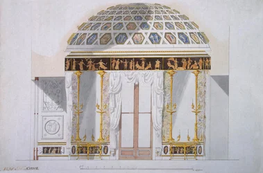 Design for the Jasper Cabinet in the Agate Pavilion at Tsarskoye Selo, c.1780